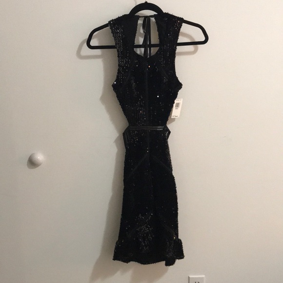Olivaceous Black Sequin Dress - Picture 4 of 10
